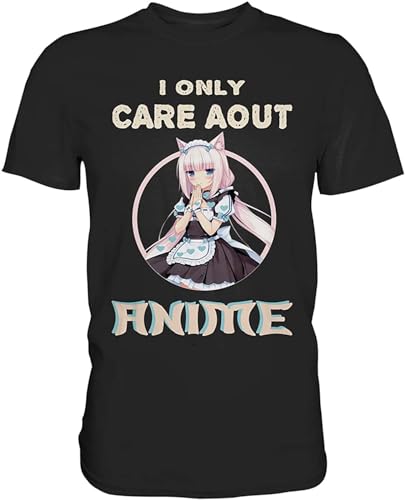 Prof·Slow Men Anime Camiseta Manga Otaku Japan Cartoon Geek Cartoon Unisex Shirt Crew Neck Unisex Short Sleeve T-Shirt, Negro , S