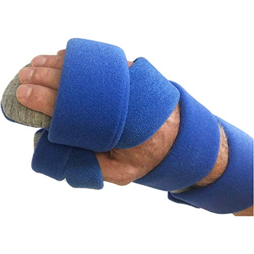 Stroke Hand Brace by Restorative Medical | Functional Resting Hand & Wrist Night Splint - Corrective, Supportive Brace for Correction, Comfort & Pain Relief (Large - Right)
