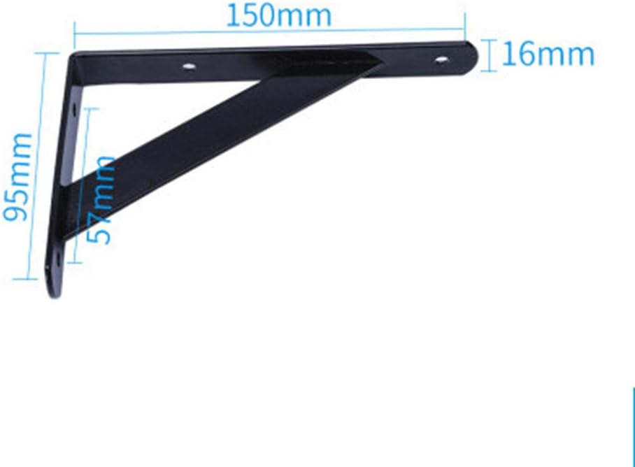 Triangle Board Shelf BracketsTriangle bracket Tripod bracket bracket wall hanging shelf partition right angle fixed shelf drag iron support frame wall bracket shelf (Color : Wit, Size : 200mm) (Color