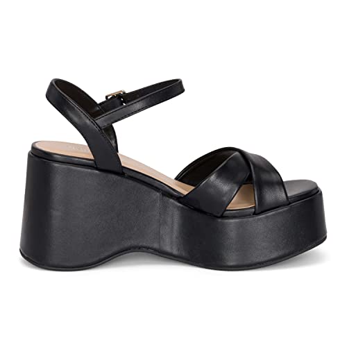 Chariot & Co -Daystar- Womens Open Toe Ankle Strap Wedges Heels Platform Trendy Summer Sandals3