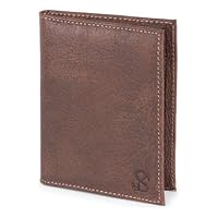 Carteira Couro Legítimo Slim Com Divisoria Para Cnh Rústica(MARROM ESCURO)