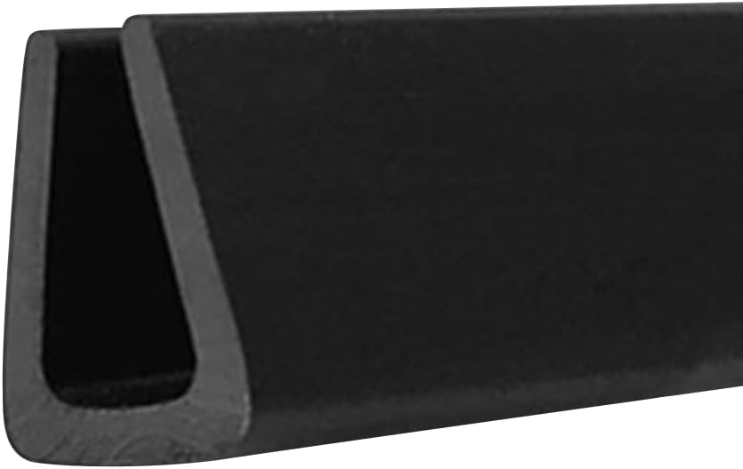 U Channel Sheet Metal Edge Protector, 5 Meters Flexible Rubber Edge Trim for Glass, EPDM Material, Car Doors, Fit 4mm Panels