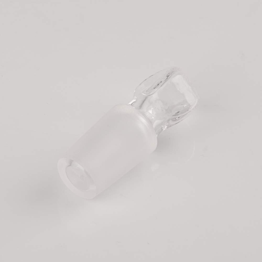 StonyLab Glass Penny Head Glass Hollow Stopper para 14/20 junta externa de vidrio, con fondo cerrado (5 paquete)