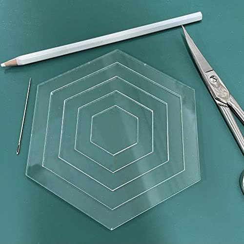 Patchwork Templates Hexagon Laser Cut Acrylic Guide Quilting Guide