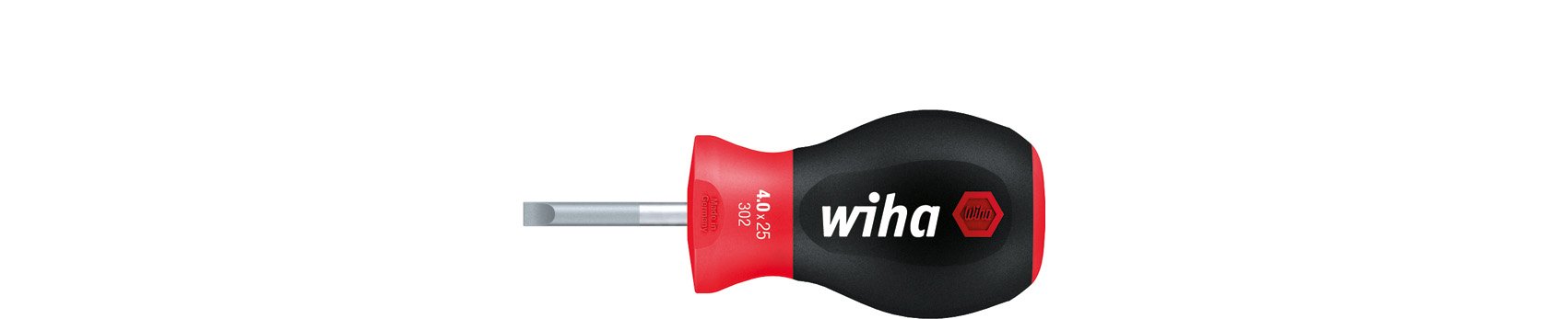 Wiha 26965 302SF 5,5X25 Stubby Screwdriver, Colour, 5,5 x 25