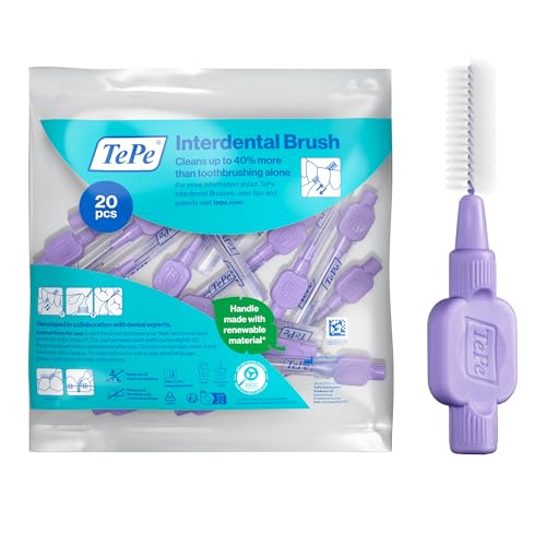 Scovolino TePe, Extra Soft, Viola, 1.1mm/ISO 6, 20pz, rimozione placca, pulizia interdentale efficace, per spazi larghi