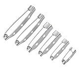 YUBIN 50 pièces Ton de Fer Broche de sécurité arrière Barre de Verrouillage de sécurité Broches résultats Accessoires Bricolage Broches Faisant Broche de sécurité