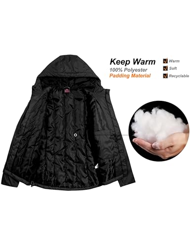 Little Donkey Andy Women's Puffer Jacket Lightweight Windproof Warm for Hiking Travel Ski with Recycled Insulation2