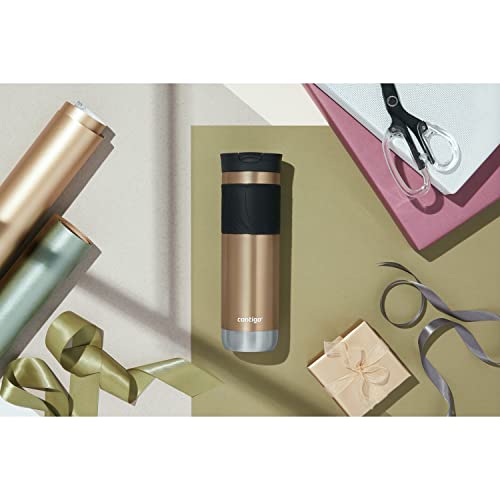 Contigo Byron 2.0 Stainless Steel Travel mug with Snapseal Lid and Grip, 24oz, Chardonnay, BPA Free and Leak Proof - Thumbnail 4