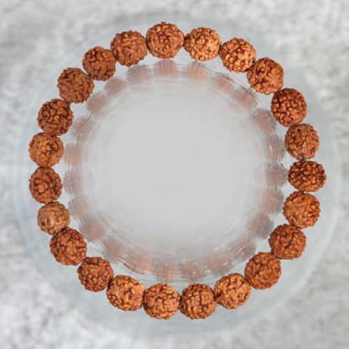 Image of Original Certified 5 Mukhi Rudraksha Bracelet With Certificate | AAA Grade | Five Faced Rudraksh Braselet With Lab certificate | Panchmukhi Rudraksha Bracelet For Men Women