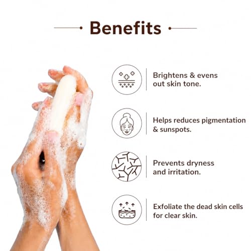 Image of 2% Kojic Acid Syndet Soap with Glutathione | For Pigmentation & Sun damage | Soap for Men & Women | Suitable for All Skin Types | 75g (Pack of 6)
