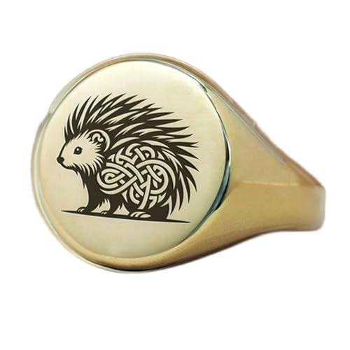 Bague hérisson hypoallergénique en argent sterling pour peaux sensibles