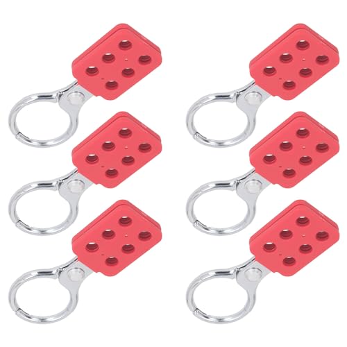 Hasp de sécurité lockout tagout interlock à 6 trous avec mâchoire 38mm - 6