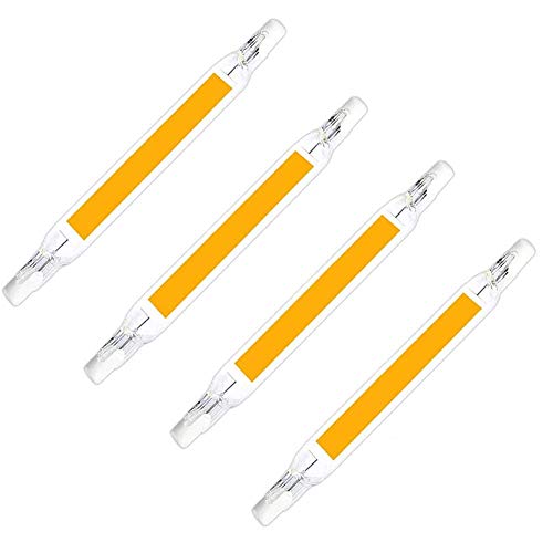 JFFFFWI R7S 78MM 10W AC220-240V LED COB Ampoules Lampe halogène Ampoule Lumière Extérieure Projecteur LED Angle de Faisceau 360 °, Paquet de 4