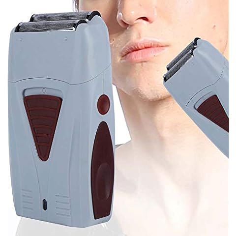 Rechargeable Electric Clipper Hair Clipper Trimmer Double Head Razor Reciprocating Shaver Foil Travel Shaver for Men Cover