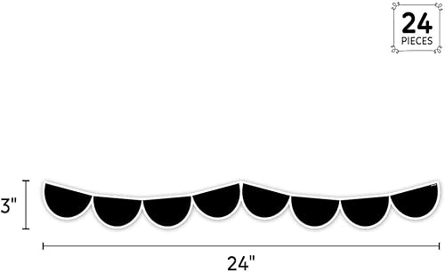Miniatura 2 de CTP - Borde EZ negro de medio puntos para el aula, borde de tablón de anuncios para el aula (Creative Teaching Press 10675)