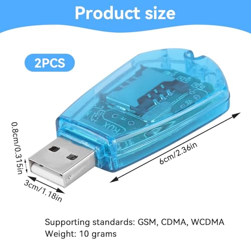 Clonador de tarjetas SIM para PC con grabador USB y copia de seguridad 2
