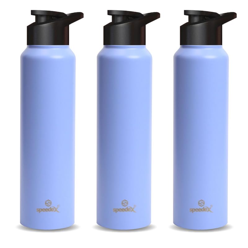 Speedex Stainless Steel Water Bottle 1 Litre, Leakproof Sipper Cap 1 Ltr, Pastel Purple, Bottles 1+ Litre for School, Gym, Office, Boys, Girls, Men, Women, Kids, Fridge 1Ltr - 1000 ml - Set of 3 (B0BD92G4ZY) Amazon Price History, Amazon Price Tracker