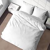 BedDecor 630 Thread Count Egyptian Cotton Duvet Cover, Queen, White