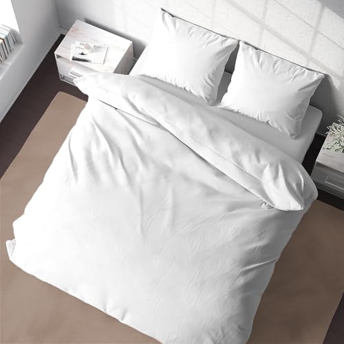 BedDecor Queen 600TC Wonderful 100% Egyptian Cotton 1PCs Duvet Cover,White