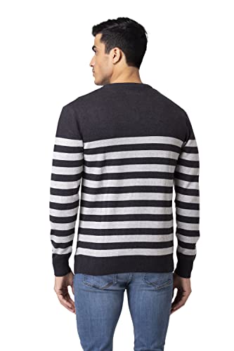 Image of Allen Cooper Strips Sweater for Men