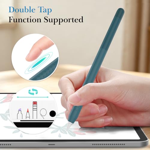 Image of Delidigi for Apple Pencil Pro (2024) & Apple Pencil 2nd Generation Case | Gradient Color Design Silicone Sleeve Cover, Comfortable Grip, Magnetic Charging Compatible, Double Tap Support