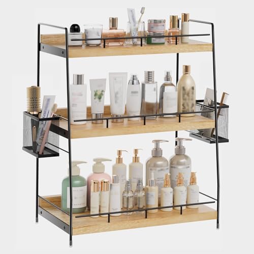 BSTSLL Bathroom Counter Organizer,Bathroom Countertop Organizer with Baskets,Vanity Organizers,Counter Shelf,Countertop