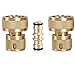 Produktbild 3 Stück Messing Schnellkupplung 3/4 Zoll,Schlauchverbinder Set, Schlauchkupplung, 2 Schnellkupplung 3/4 Zoll,1 Messing Doppelstecker,für Gartenschläuche