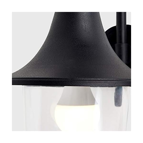 Modern IP44 Outdoor Black Fishermans Style Wall Light Lamp - Image 8