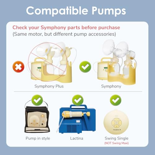 image for Maymom MyFit Narrow Neck Base Connectors; Compatible with Medela Perso