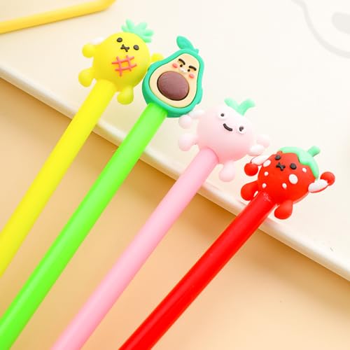 4 bolígrafos de gel con diseño infantil 0.5 mm punta rápida secado miniatura 5