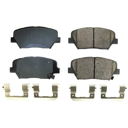 Image of PowerStop Front Brake Pads for Hyundai Nexo 2019-25 - Z17 Ceramic Brake Pads with Installation Hardware, 17-2242
