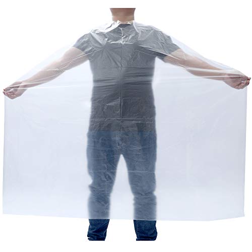 Disposable Hair Cutting/Barber Capes for Home Haircutting Kit Men,Mercijzyasang Waterproof Disposable Shampoo/Hair Capes/Cover for Salon Barber Supplies Kits (50PCS)