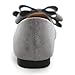TN TANGNEST Women Fashion Bowknot Flats Comfort Pointed Toe Dress Shoes Grey 38(6.5) 2