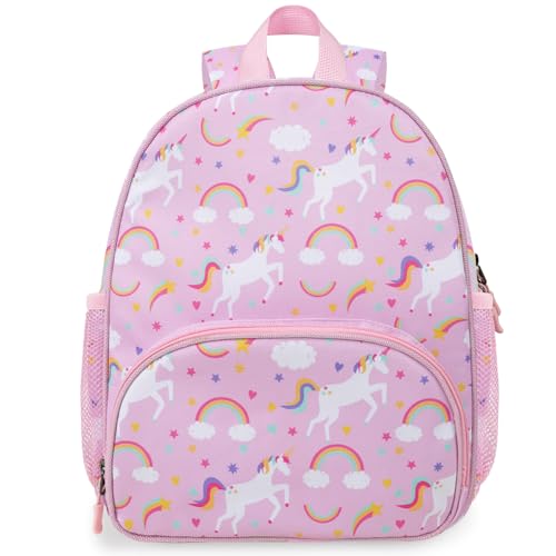 Image of Toddler Girls Backpack 4-6: Preschool Kindergarten Bookbag, Lightweight Unicorn Kids Travel Backpack