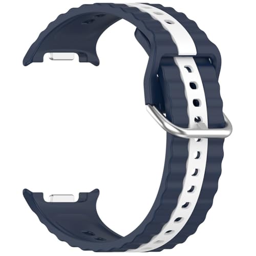 Helilyco Correa de silicona para reloj Watch8 (40 mm/44 mm) y Watch8 para Classic (47 mm), diseño de dos colores, para una comodidad suave