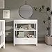 Dream On Me Ivy Baby Changing Table – Compact Modern Changing Station with Spacious Drawer & 2 Open Shelves, New Zealand Pinewood, Easy-to-Clean Non-Toxic Finish, Space-Saving Nursery Storage – White