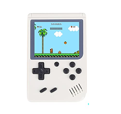 Matt Pocket Game Console Mini Retro Built-in 400 Mini Games Frosted White