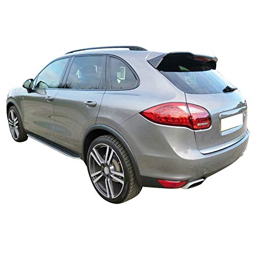 Estribos para Porsche Cayenne 2011-2018 aluminio negro y plata miniatura 2