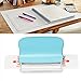 Binding Machines, Mini Manual Multipurpose 6 Holes Cinch Book Binding Machine, Coil Binding Machine for Home Office(Blue)