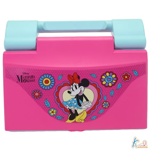 Image of Krriiddaank Minnie Theme Educational Laptop for Kids - 20 Learning Activities for 3+ Girls, Interactive Toy for Alphabet, Numbers, Math, Music & Logic - Pink (ISI Certified)|Birthday Gift