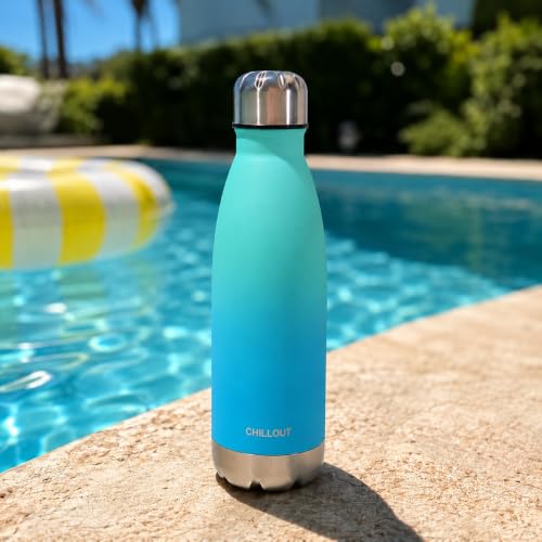 Image of CHILLOUT LIFE 17oz Insulated Stainless Steel Water Bottle, Leak Proof