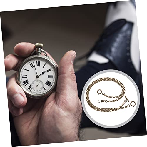 Holibanna 3 Pecas Corrente De Relógio De Bolso Camiseta Masculina Corrente De Relógio Antigo Cadeia