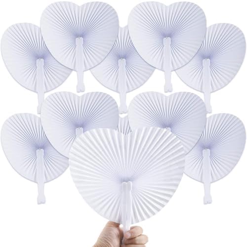 Fan Paper Handheld Jetec 50 Pcs Wedding Fans For Guests Bulk Silk Handheld Folded Thank You For Celebrating With Us Wedding Favors For Bridal Bridesmaid Baby Shower Dancing Party Church Gift(Pink Hand