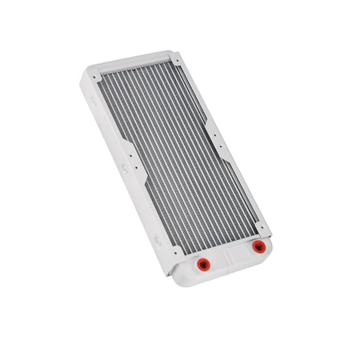 Juroupi Radiatore in Alluminio Dissipatore di Calore Computer Raffreddamento Ad Acqua Scambiatore di Calore Liquido Bianco (240 mm)