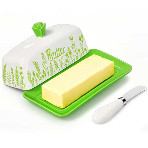 Butter Dish with Lid - Large Butter Keeper & Storage