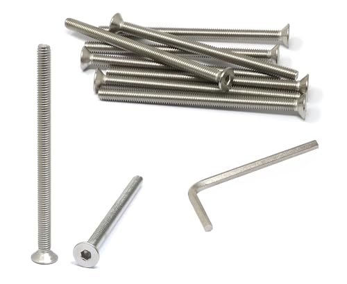 iexcell 10�� M6 x 95mm �˂��s�b�` 1mm �X�e�����X�X�`�[�� 304�Z�p�\�P�b�g �t���b�g�w�b�h�L���b�v �l�W �{���g�L�b�g