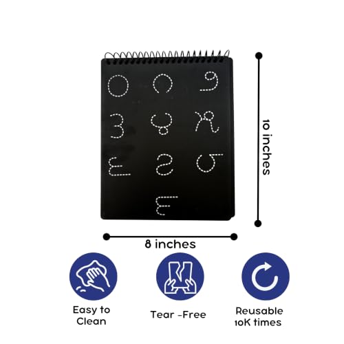 Image of Berrybee 8-in-1 Montessori-Inspired Pre-Writing Board | Tracing Board for Akshar, Vowels, Consonants & Patterns | Reusable Handwriting Practice for Kids Age 2-6 | Educational & Durable (Telugu)