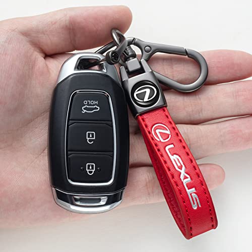 Miguoer Genuine Leather Car Keychain Compatible With Lexus Rx Es Gs Ls Nx Rs Gx Lx Rc Lc Rx350 Is250 Gx460 Car Key Chain For Men And Woean Family Present Key Ring #TOP5