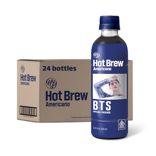 Korean Food HY Hot Brew Coffee Americano, Ready-to-Drink Bottled Coffee,